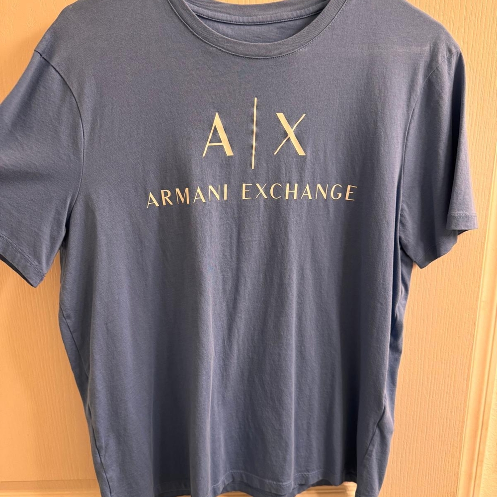 Armani Exchange Slate Blue Short Sleeve Tee